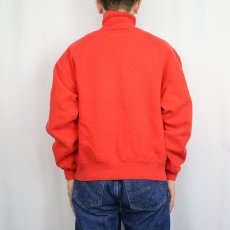 画像3: 90's RUSSELL ATHLETIC USA製 "HIGH COTTON" 前V タートルネック無地スウェット M (3)