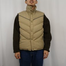 画像2: 80's Woolrich ウエスタンデザイン ダウンベスト (2)