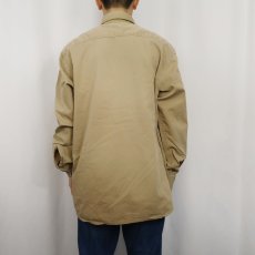 画像3: 90's Dickies CANADA製 コットンツイルワークシャツ L (3)