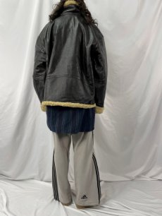 画像4: 90's WILSONS LEATHER B-3タイプ  ボア レザージャケット XL (4)