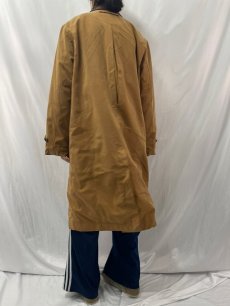 画像4: 【SALE】 ORVIS レザー切り替え ウールライナーコート L (4)