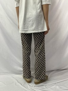 画像4: 70's AUTHENTIC KNIT チェック柄 スラックス W31 (4)