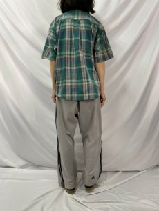 画像4: 80〜90's Eddie Bauer "Superior Madras" インディアンマドラスチェック柄 コットンシャツ XL (4)