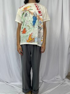 画像2: 80's USA製 ハンドペイント Tシャツ XL (2)