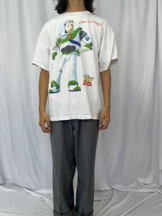 画像2: 90's Disney TOY STORY "Buzz Lightyear" USA製 キャラクタープリントTシャツ XL (2)