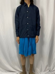 画像2: 80's L.L.Bean チンスト付き ナイロンコーチジャケット NAVY (2)