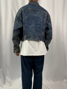 画像4: 80's Levi's 70505-0227 USA製 ケミカルウォッシュ デニムジャケット XL (4)