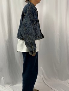 画像3: 80's Levi's 70505-0227 USA製 ケミカルウォッシュ デニムジャケット XL (3)