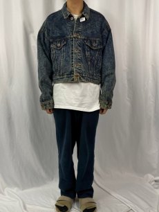 画像2: 80's Levi's 70505-0227 USA製 ケミカルウォッシュ デニムジャケット XL (2)