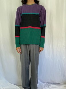 画像2: 80〜90's Eddie Bauer コットンリブニットセーター L  (2)