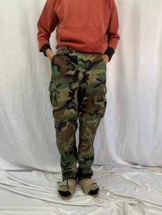 画像2: 90's U.S. ARMY ウッドランドカモ コンバットパンツ MEDIUM -LONG (2)