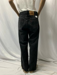 画像4: 90's Levi's 550 USA製  "RRILAXED FIT" ブラックデニムパンツ W35 (4)