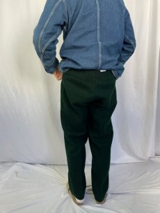 画像4: 60's L.L.Bean 筆記体タグ ウールスラックス DARK GREEN (4)