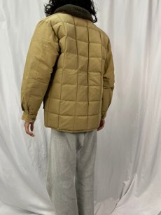 画像4:  70〜80's Eddie Bauer 襟ボア キルティングダウンジャケット  (4)