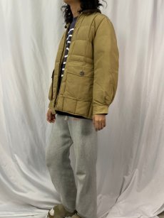 画像3:  70〜80's Eddie Bauer 襟ボア キルティングダウンジャケット  (3)