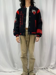 画像3: 90's NUTMEG by CAMPRI "CHICAGO BULLS" スタジャン L (3)