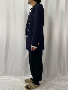 画像3: 80〜90's Burberrys ダブルブレスト テーラードジャケット NAVY (3)