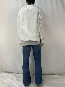 画像4: POLO Ralph Lauren "DENVER WESTERN" リネンウエスタンシャツ XL (4)