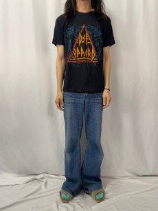 画像2: 80's DEF LEPPARD ロックバンドTシャツ XL (2)