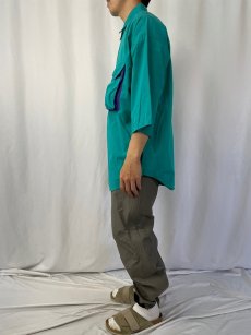 画像3: 90's Columbia "Radial Sleeve" フィッシングシャツ L (3)