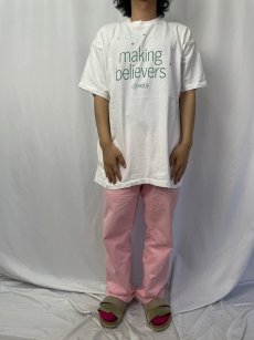 画像5: 90's CLINIQUE USA製 "making believers" スキンケアメーカー プリントTシャツ XL (5)