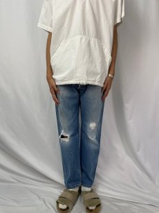 画像2: 2000's Levi's 501 USA製 ブランクタブ デニムパンツ W33 (2)