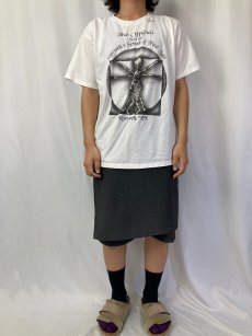 画像2: 2000's "Roswell School of Fine Arts" パロディプリントTシャツ L (2)