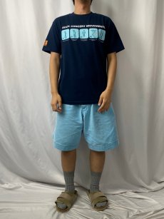 画像2: BLUE MAN GROUP USA製 "Rock Concert Movements" パフォーマンスグループ プリントTシャツ NAVY M (2)