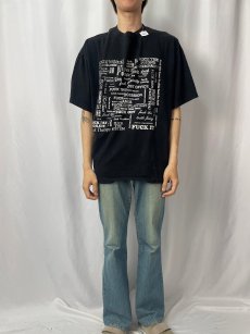 画像2: "Fワード" プリントTシャツ 2XL (2)