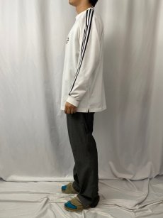 画像3: 90's adidas サイドライン ロゴプリントロンT M (3)