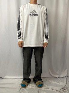 画像2: 90's adidas サイドライン ロゴプリントロンT M (2)