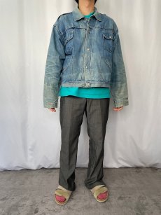 画像2: 70's  STOREBRAND 4ポケットデニムジャケット SIZE46 (2)