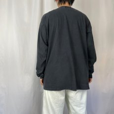 画像3: 90's Eddie Bauer 無地ロンT BLACK L (3)