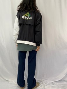 画像5: 90's adidas EQUIPMENT ロゴ刺繍 切り替えデザインジップジャケット L (5)