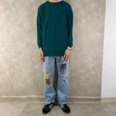 画像2: Levi's 501 "THE SIMPSONS"ハンドペイント デニムパンツ W35 (2)