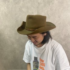 画像2: 60〜70's STETSON 4X ビーバーハット 7 1/4 (2)