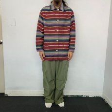 画像2: 90's LAUREN Ralph Lauren USA製 ネイティブ柄 コットンポリジャケット L (2)