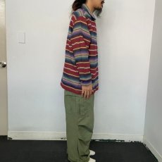 画像3: 90's LAUREN Ralph Lauren USA製 ネイティブ柄 コットンポリジャケット L (3)