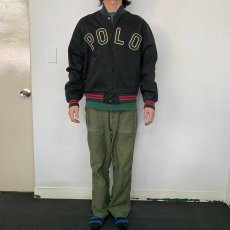 画像3: 90's POLO SPORT Ralph Lauren タイガーパッチ コットンバーシティジャケット M (3)