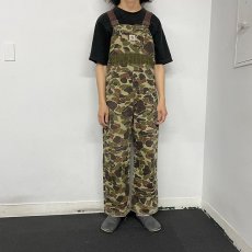 画像2: Carhartt ダックハンターカモ ダブルニーダックオーバーオール W38 (2)