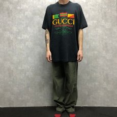 画像2: 90's ブート GUCCI INTERNATIONALE USA製 Tシャツ XXL (2)