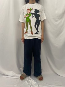 画像2: 90's Disney "Peter Pan" キャラクタープリントTシャツ L (2)