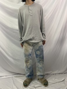 画像2: Levi's 501 "Cloudy Dye" ブリーチデニムパンツ W35 (2)