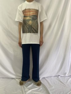 画像2: 90's Edvard Munch "ムンクの叫び" アートプリントTシャツ L (2)