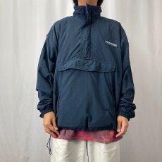 画像2: 90's POLO SPORT Ralph Lauren ハーフジップ ナイロンプルオーバージャケット NAVY L (2)