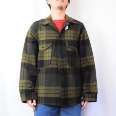 画像2: 60's PENDLETON チェック柄 ウールシャツジャケット M (2)