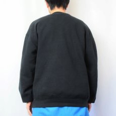 画像3: [お客様お支払い処理中]90's〜 RUSSELL ATHLETIC USA製 "IOWA" 前V プリントスウェット BLACK XL (3)