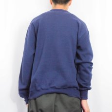 画像3: 90's JERZEES USA製 "VISITING NURSE ASSOCIATION" プリントスウェットカーディガン NAVY ONESIZE (3)