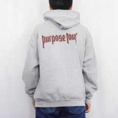 画像4: Justin Bieber "Purpose Tour" ミュージシャンツアースウェットフーディー L (4)