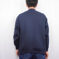 画像3: Blain スウェットスナップカーディガン NAVY (3)